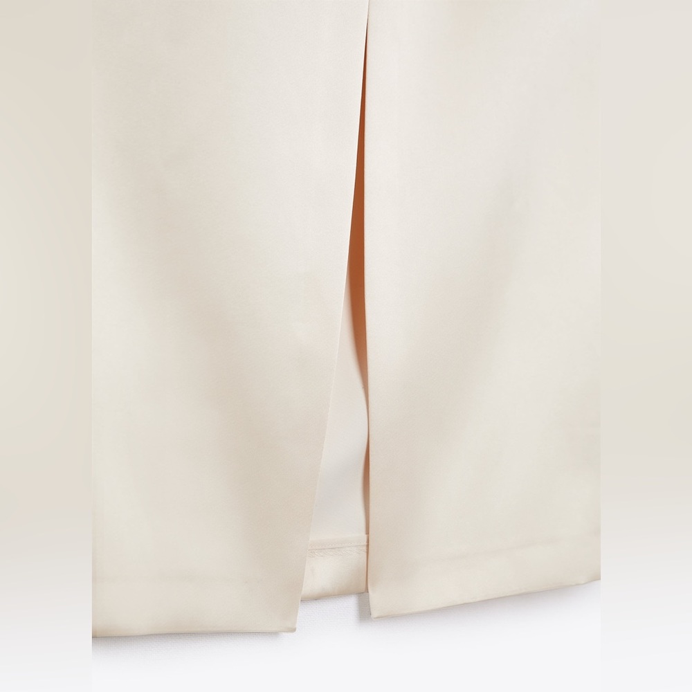 Zara Satin Effect Dress, S, Vanilla - Picture 7 of 8